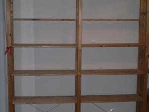Adjustable Wood Bookcase Shelving 90