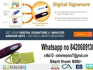 Digital signature certificate 