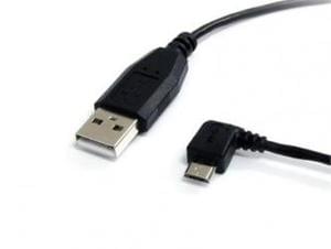 6 Ft Micro Usb Cable A To Left Angle Micro B